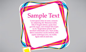 Cubes design colorful banner